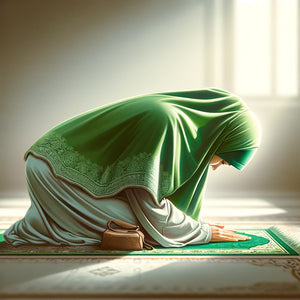 Femme qui effectue le Salaat Islam