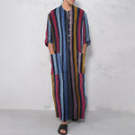 Caftan Vintage à rayure pour hommes