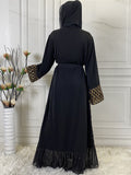 Abaya Kimono Chic Noir dos