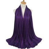 Hijab en Jersey Violet