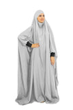 Jilbab Saoudien Gris