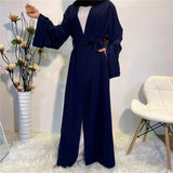 Abaya Kimono Dubai Bleu