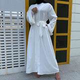 Abaya Kimono Dubai Blanc