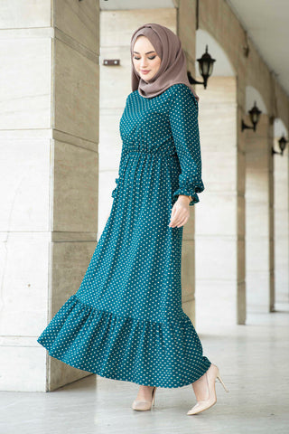 Abaya à pois