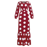 Robe traditionnelle pour femmes musulmanes. Rouge Vin.