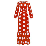 Robe traditionnelle pour femmes musulmanes. Rouge